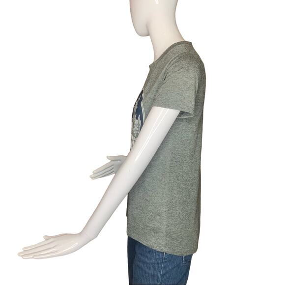 Harry Potter Hogwarts Graphic T-Shirt Short Sleeves Gray Size S - Picture 5 of 6